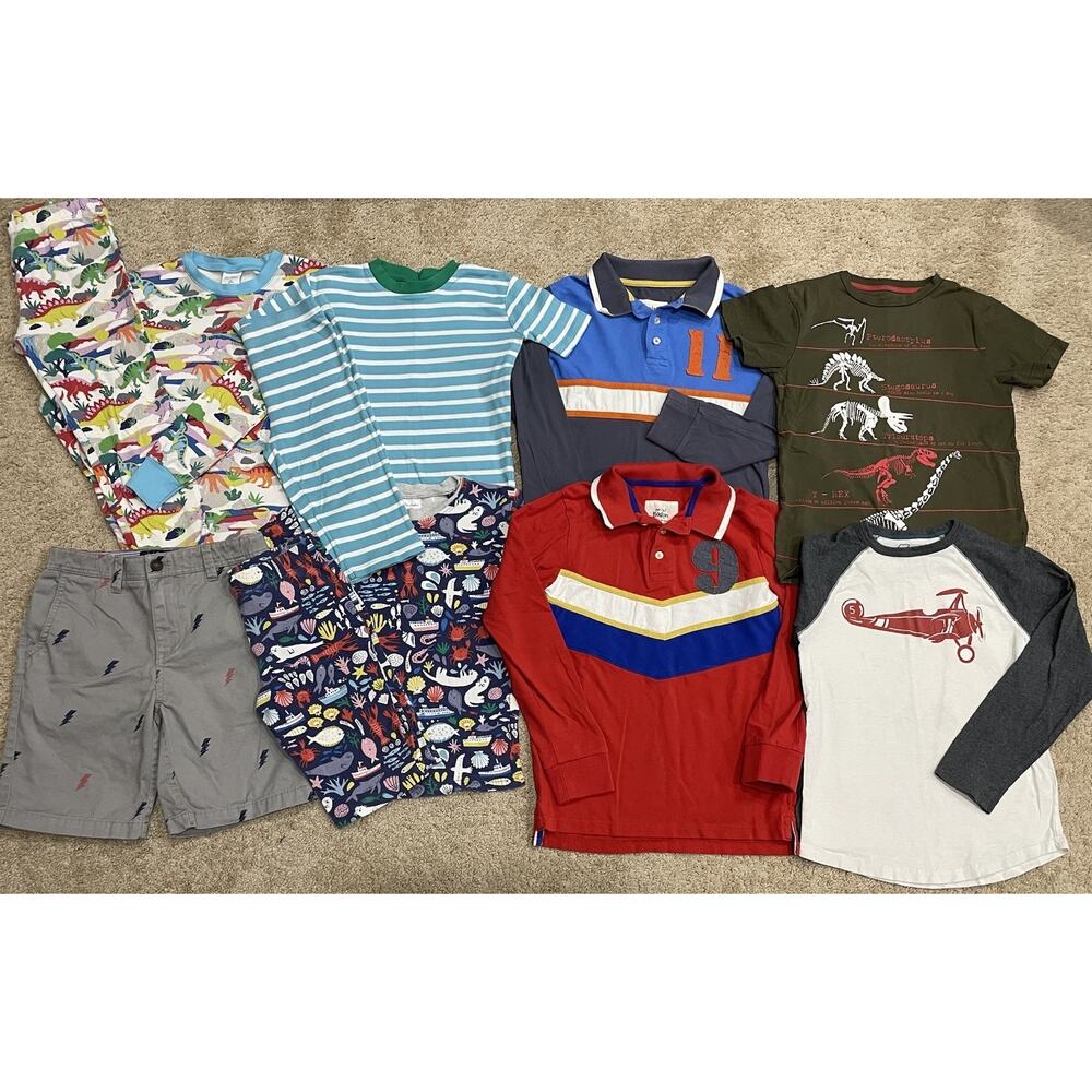 11 Pc Boys MINI BODEN Lot Size 9 - 10 Y & 10Y Clothing Pajamas Shorts Shirt READ